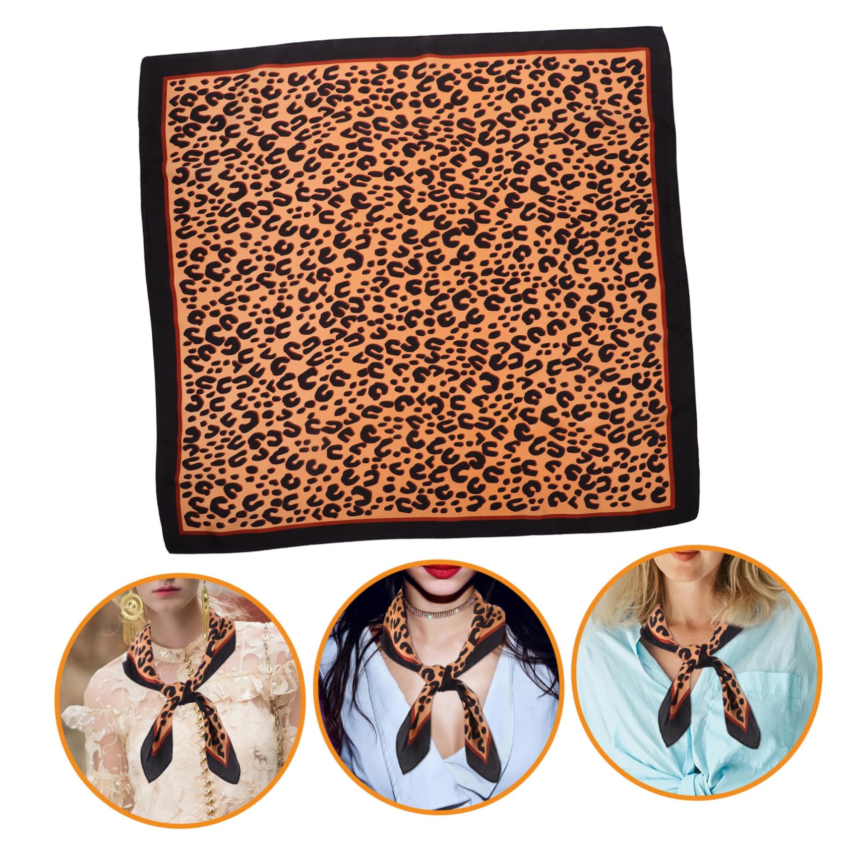 Ipetboom Bufanda de Seda Ligera con Estampado de Pañuelo Pequeño para Mujer Pañuelo para Cabello para y Accesorio Versátil para Fiesta y Trabajo
