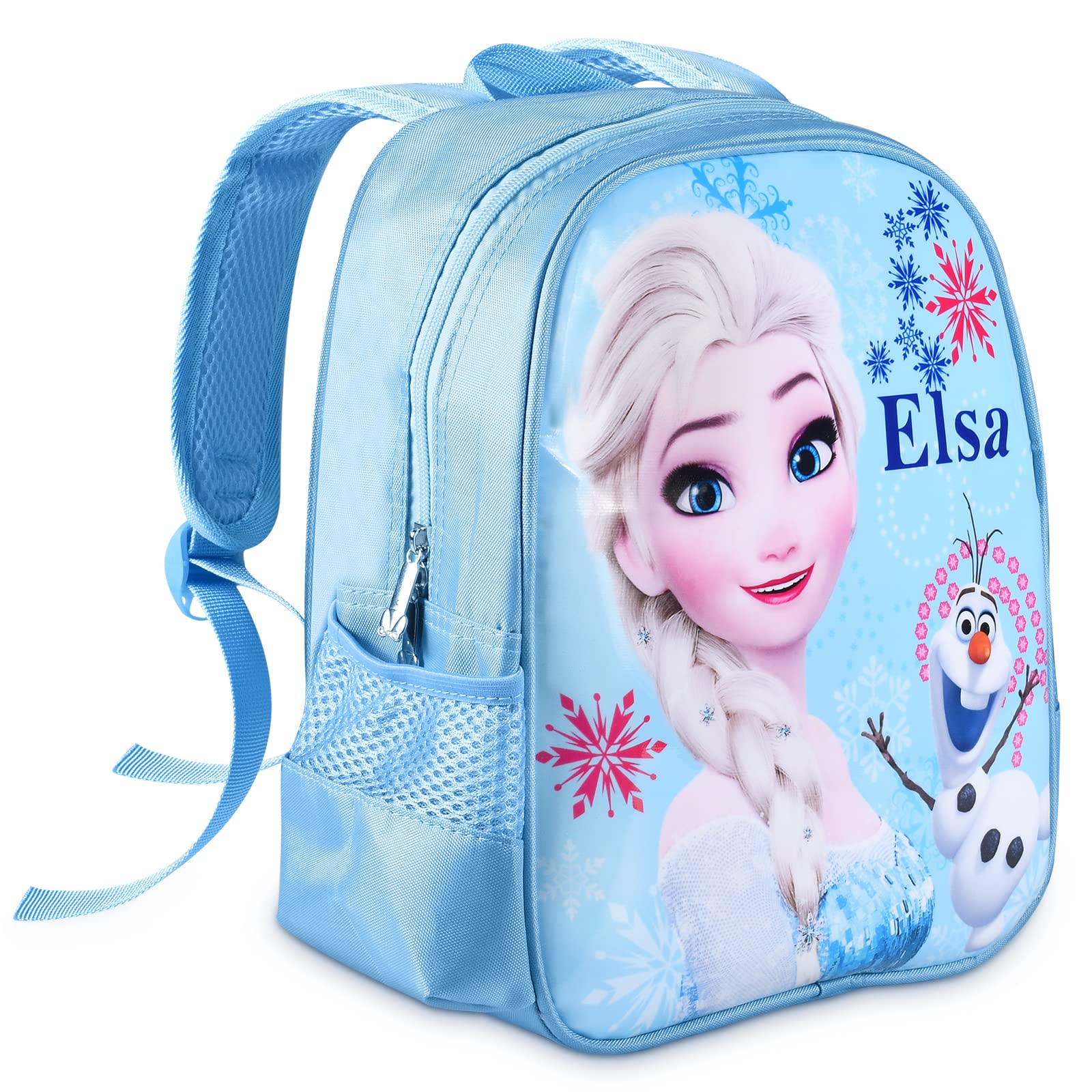 Qooloo Mochila Frozen, Mochila Infantil Elsa, Backpack Elsa, Mochila Niña, Mochila Infantil, Bolso Frozen, 32x26x15cm, Ideal para niña 4-8 años