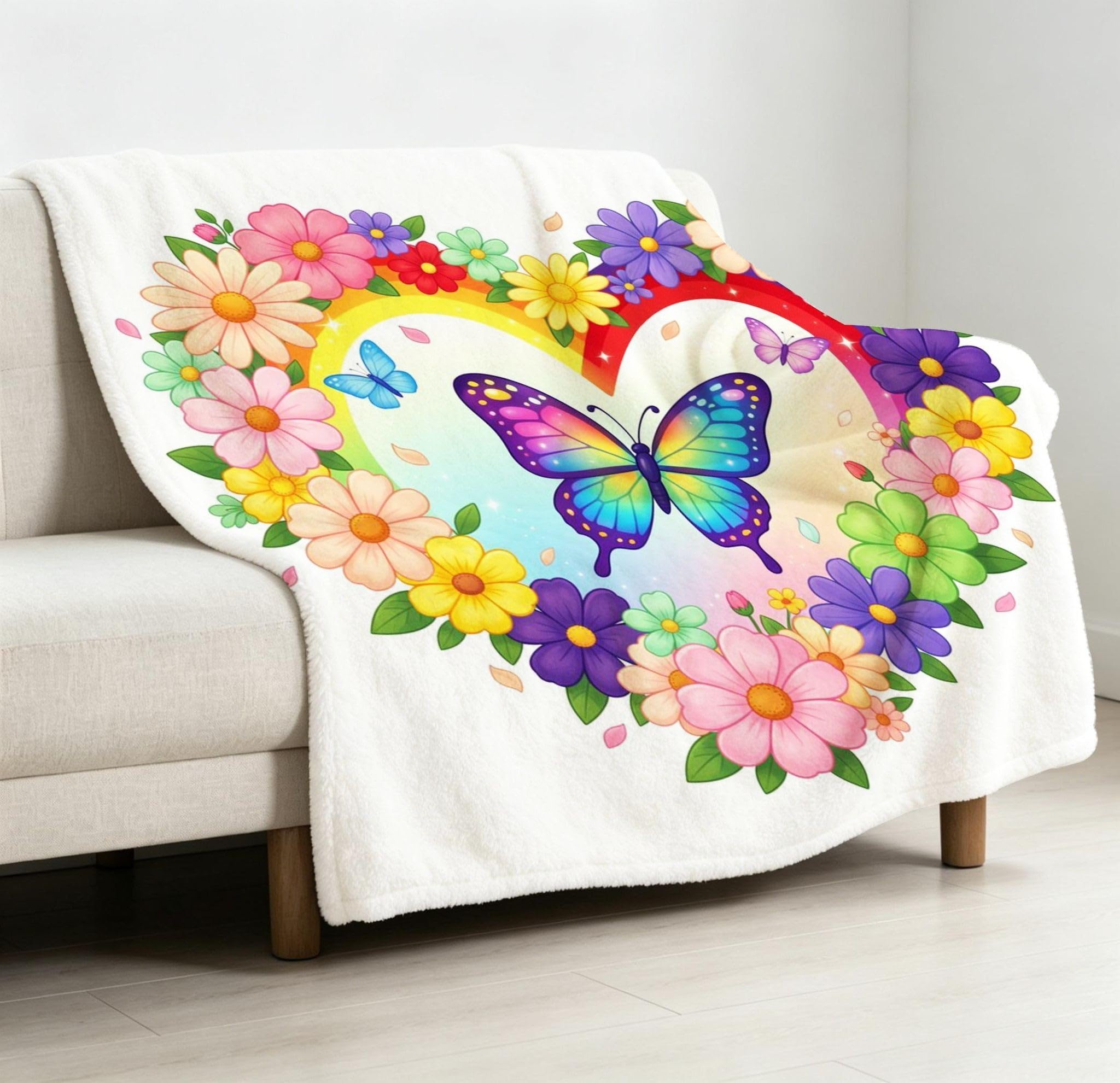 Manta Entretiempo Grande, Flores de Colores, 220x240 cm, AQ7439