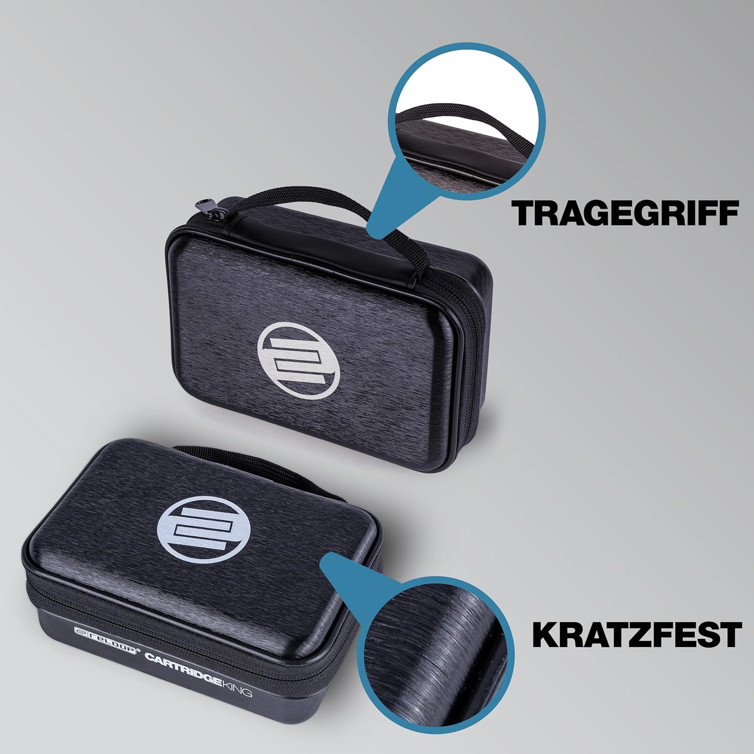 Reloop Cartridge King, Professional DJ Storage Case for Turntable Cartridges, Needles and Accessories, 6.7" x 2.5" x 4.6", Black