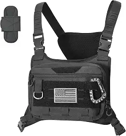 Bolsa de corrida masculina, coldres táticos para pistolas, caça, esportes, caminhadas, atividades ao ar livre, pacote EDC