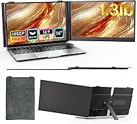 Extensor de Tela de Notebook de 14' - Monitor Portátil para Notebook FHD 1080P Plug & Play Monitor Duplo para Viagem para Notebooks Windows/Mac - S8X - 08