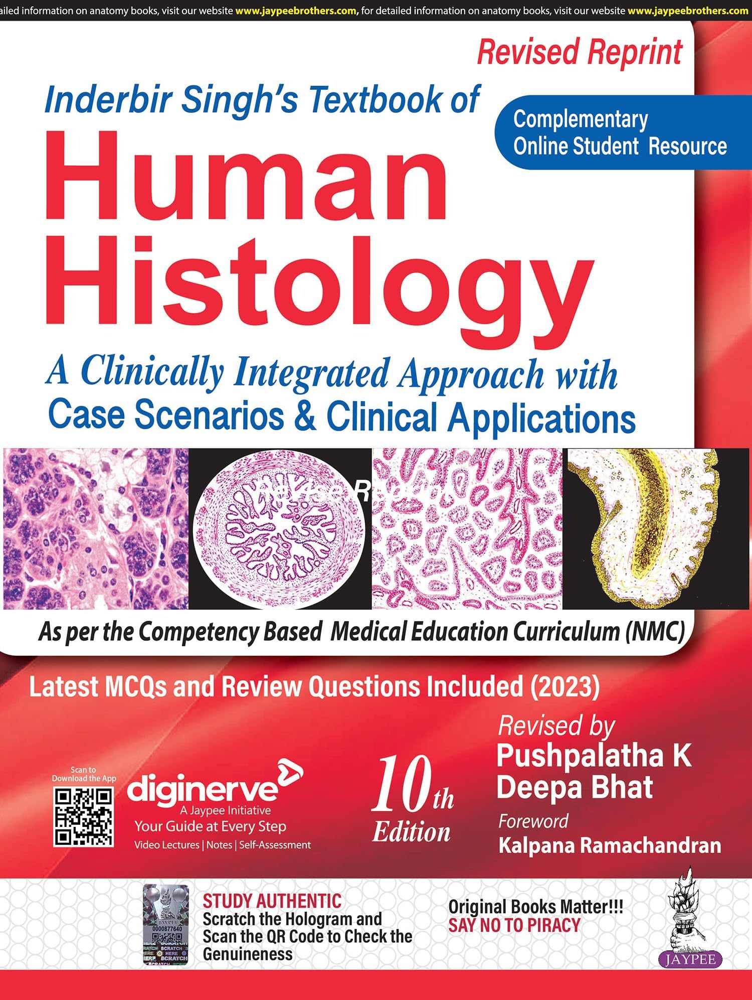 Jaypee Brothers Medical Publishers Inderbir Singh’s Textbook of Human Histology