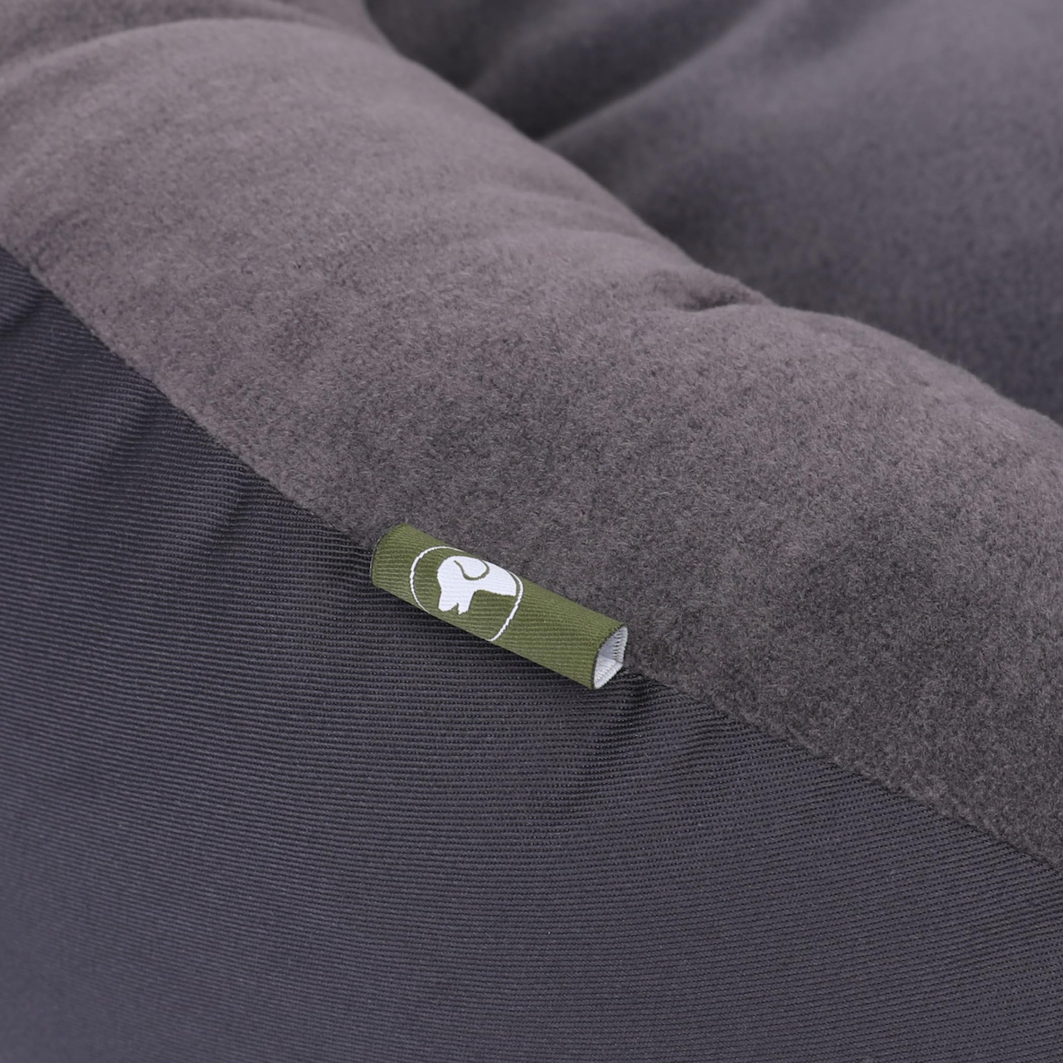 Doctor Bark Hundekorb Mittelgroße Hunde, Hundebett Weich, Rund, Flauschig - Kuscheliges Hundenest mit Wendekissen Fleece/Baumwolle - GreenLabel Hunde Bett (M - 60x50 cm, Grau)
