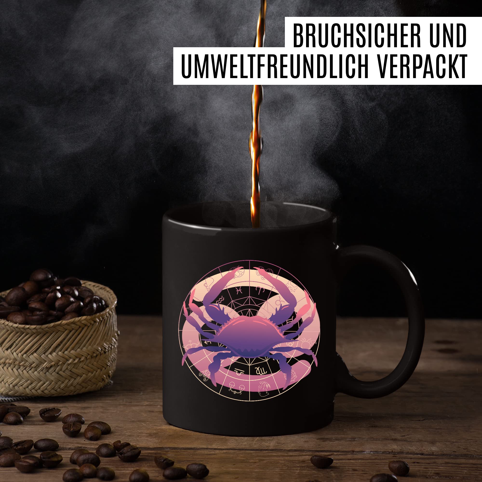 Tasse Latte Horoscope Cancer 12 Oz - Cadeau Zodiaque Anniversaire - NEUVE