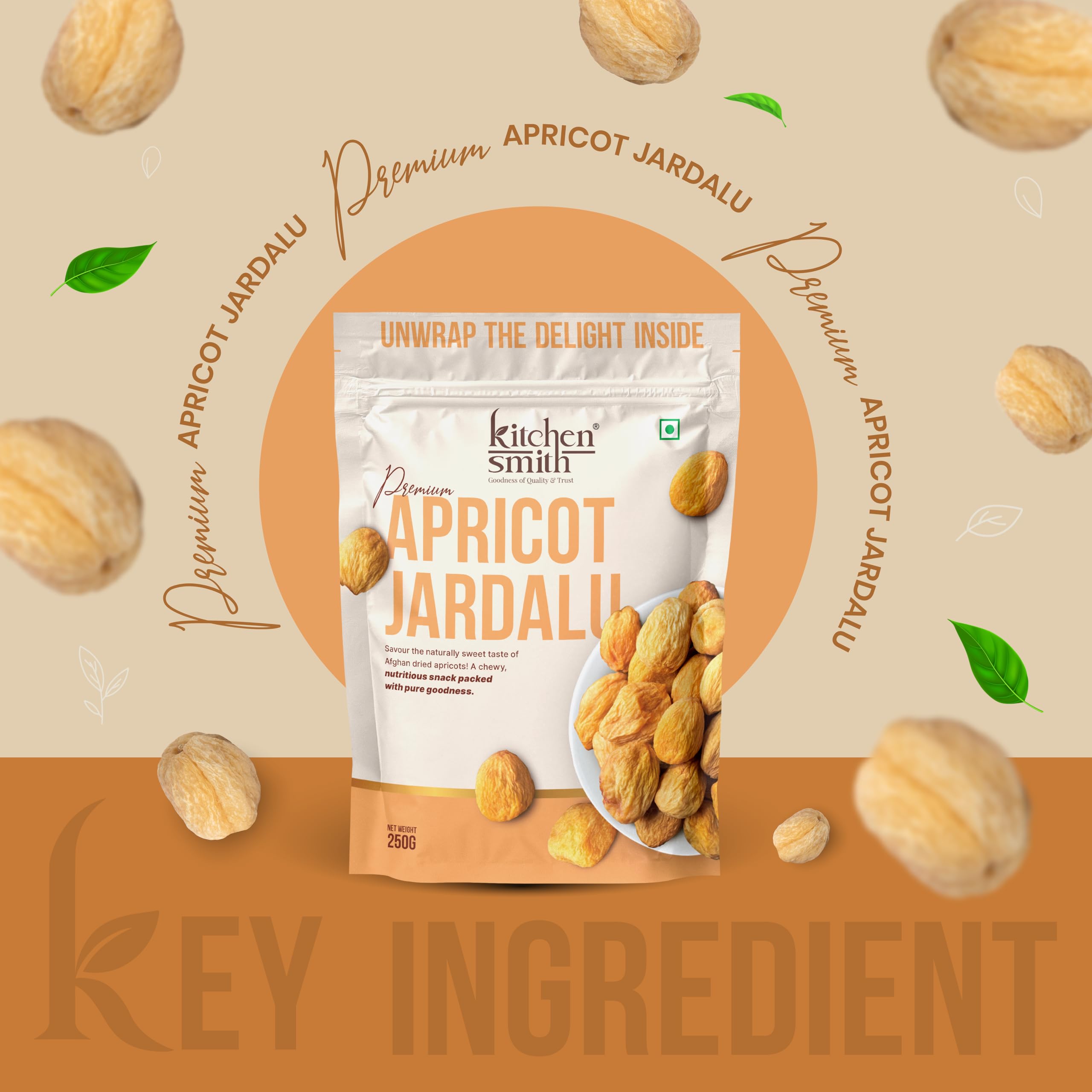 KitchenSmith Apricot Jardalu - Pack of 3 (250gm Each) | Exotics Dry Fruits | Seedless Jardalu | Naturally Sourced, No Added Sugar, Rich In Vitamins & Juicy - Image 3 thumbnail