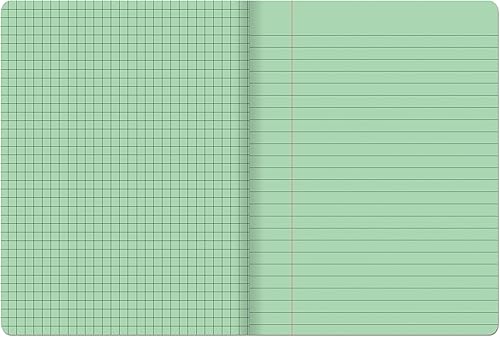 Miniatura 3 de Pacon Libro de composición de doble raya, verde, cuadrícula de 14" y 38" de ancho con rayas 9-3 4" x 7-12", 100 hojas