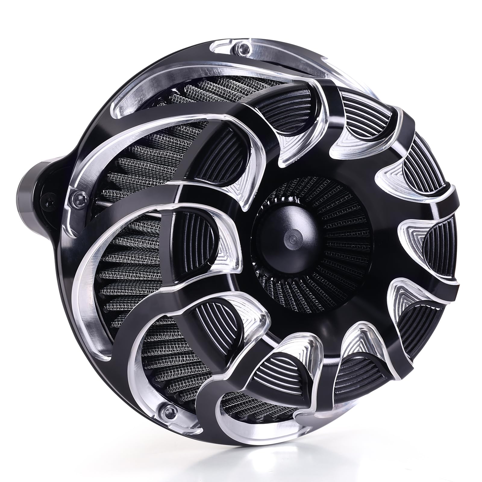 For harley air cleaner filter Touring street glide road king electra tri trike Dyna Sportster XL 883 1200 Softail air intake (Drift style -Black, E-For Touring 2023-UP,Softail 2025-UP)