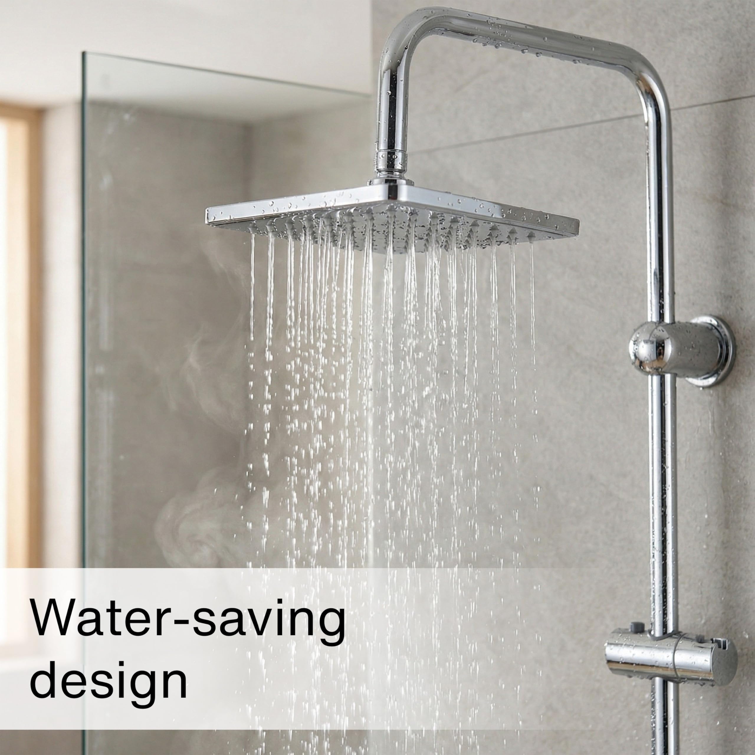 Vonia Rain Shower Head Z Ręczną Słuchawką – Zestaw Akcesoriów Łazienkowych Ze Stali Nierdzewnej 25,4 Cm | Obrót O 360° | System Wodospadowy Zapobiegający Osadzaniu Się Kamienia