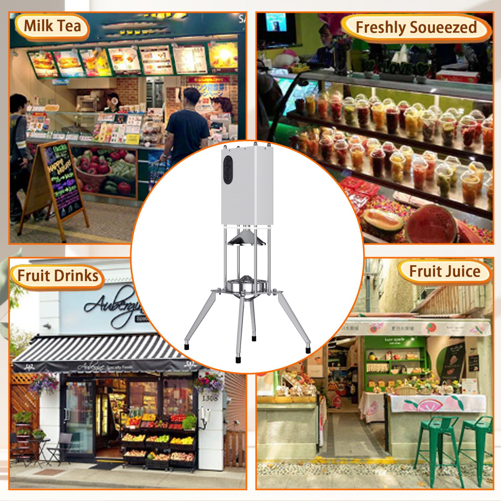 Spremiagrumi Elettrico 200W, Spremuta Arancia Elettrico Estrattore Frutta e Verdura, Macchina per Succo da 1,2L, Lavabile in Lavastoviglie