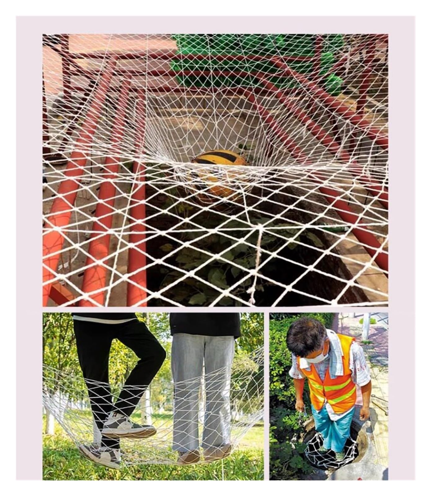 Protección Anticaídas, Escaleras, Balcón Actividades Aire Libre, Red Escalera,Child Safety Net,Reds Anticaidas, Red Obra,Red Balcon Gatos,(4X7m)