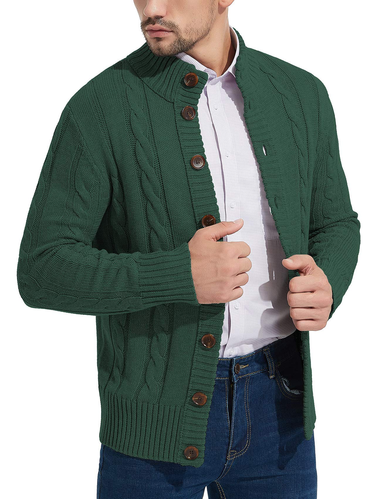 NITAGUT Strickjacken für Herren schlank Winter lässige Cardigans Herren Strickpullover Langarm warm