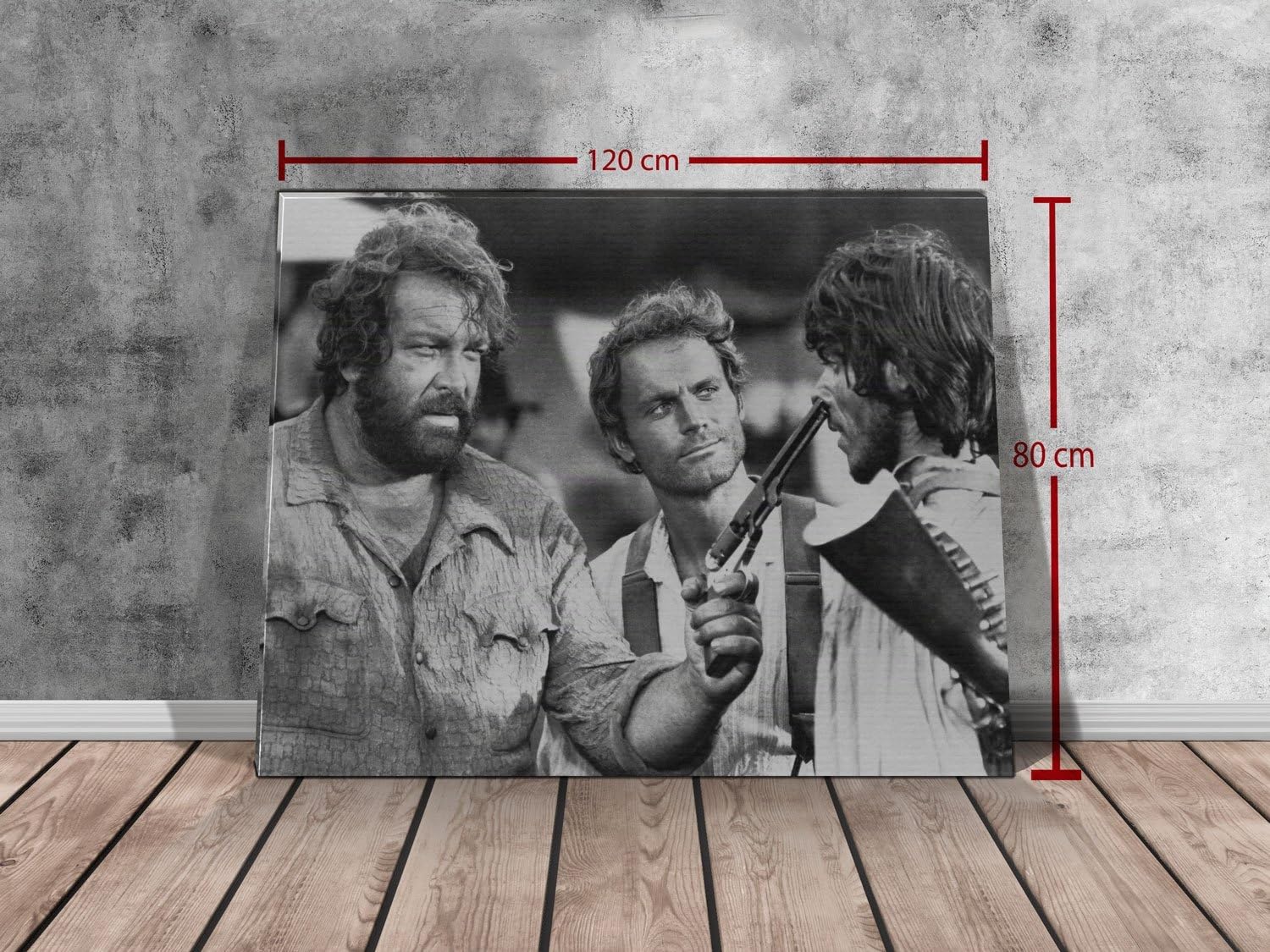 Bud Spencer - Emiliano/Die rechte und die linke Hand des Teufels - Leinwand (120x80cm)