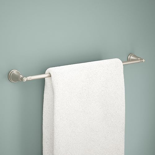 Miniatura 2 de Delta Mylan MYN18-DN - Toallero extensor de 18 pulgadas con 6 pulgadas para baño, níquel cepillado, extensible, de 18-24 pulgadas, toallero para