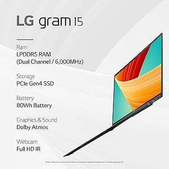 Amazon.com: LG gram 15.6” Lightweight Laptop, Intel 13th Gen