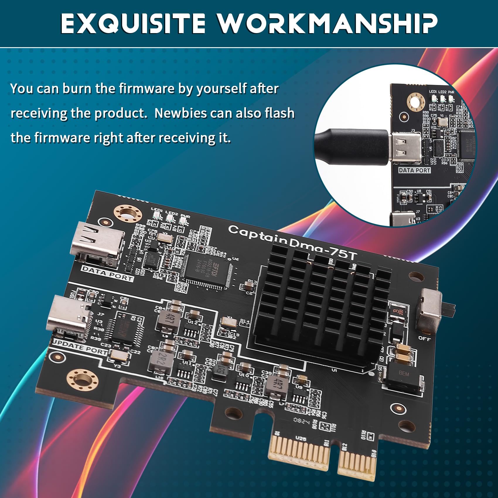 CONFUSE DMA Board 75t Scheda DMA Accesso Diretto alla Memoria Scheda di Sviluppo DMA 75T