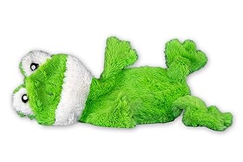 FGA MARKETPLACE Frog Flat NO Stuffing NO Squeak Plush Dog Toy, Funny Style Will Entertain Your Dog for Hours, Recommended for Small and Medium Dog 21 INCH Long