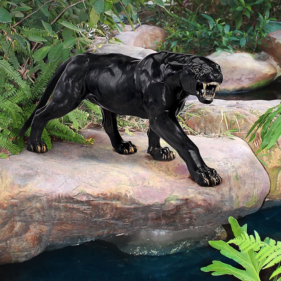 Amazon.com: Design Toscano Panther Predator Black Jaguar