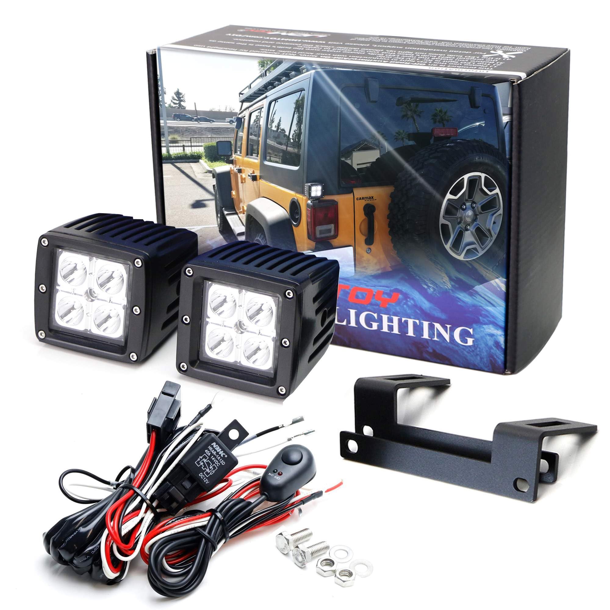Amazon | iJDMTOY テールランプ LED ポッドキット ジープ 2007-17
