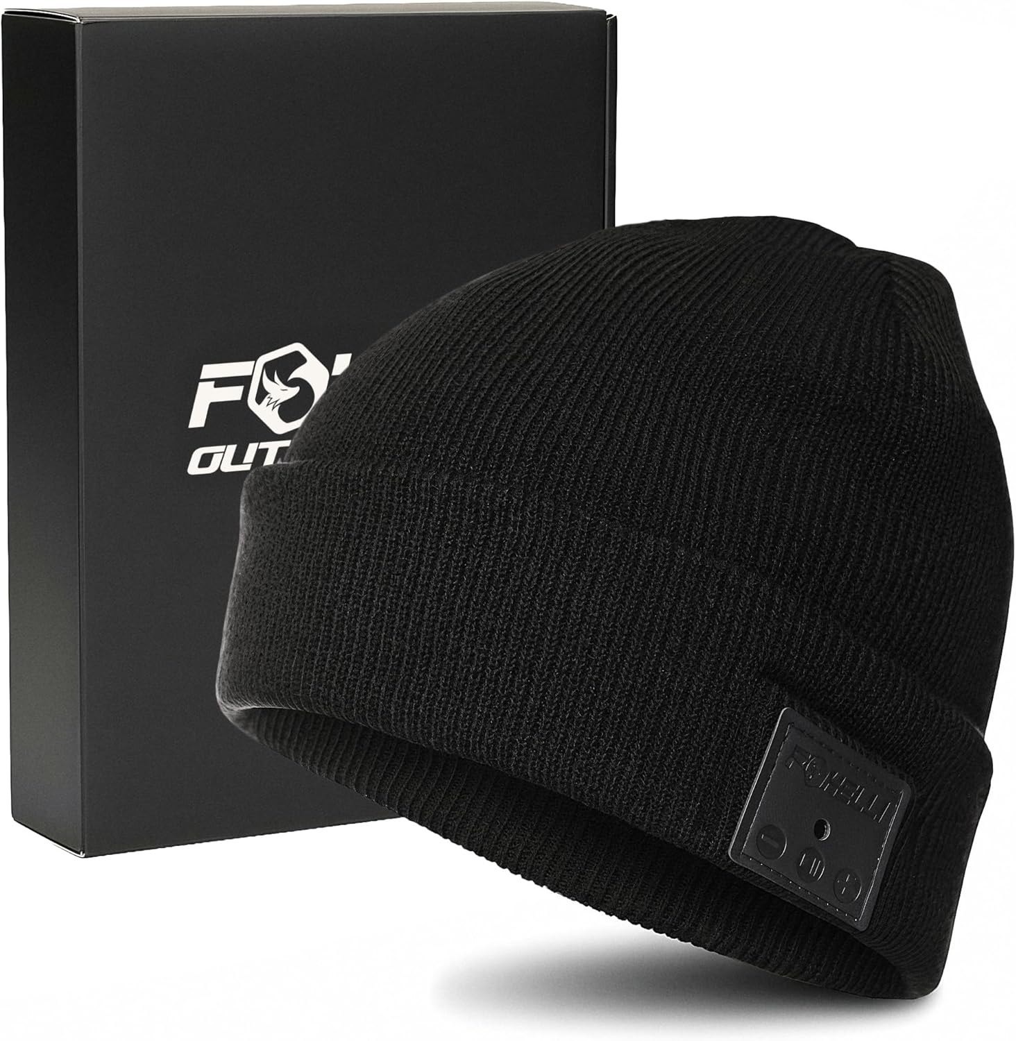 Foxelli Bluetooth Beanie Hat – 15-Hour Battery, Built-in Mic, Fully Washable, Perfect Tech Gift for Men & Women