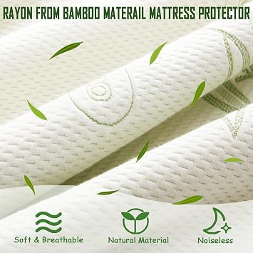 2 Pack Mattress Protector Queen Size Waterproof