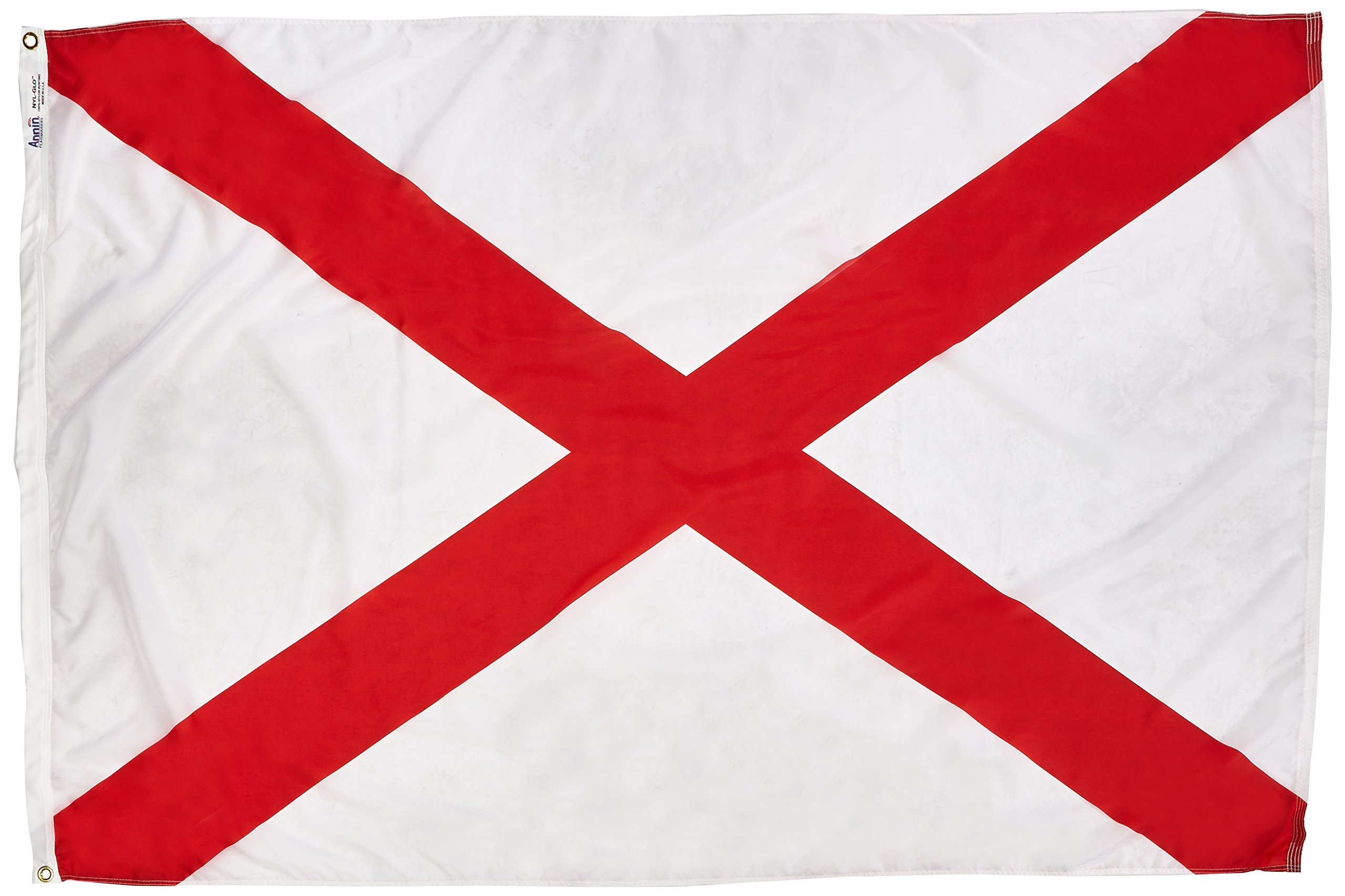 Pavillon officiel Alabama Annin Flagmakers drapeau de l'État 100% nylon fait aux USA