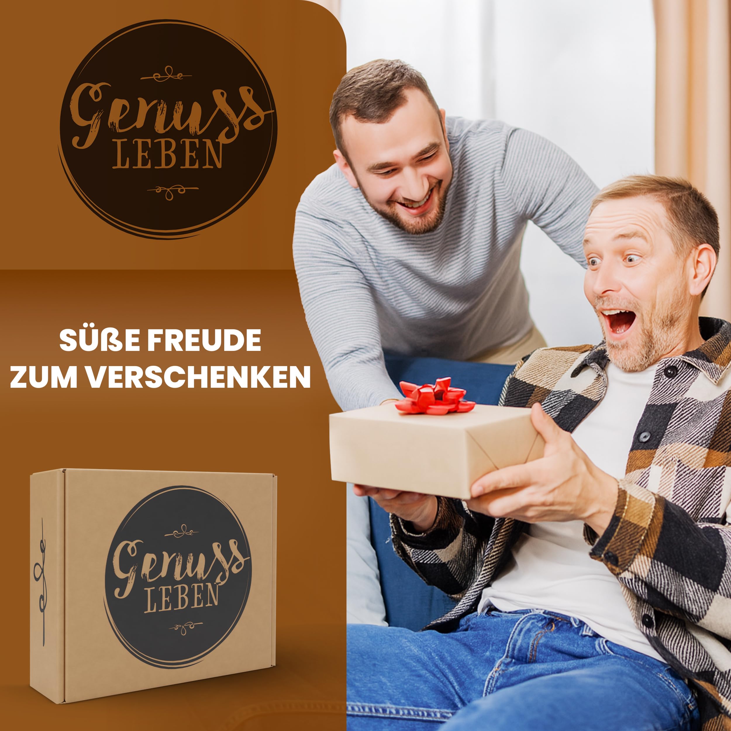 Genusslebenbox mit 500g Viba® im Mix verschiedenster Nougat der Extraklasse für Büro, Familie oder Outdoor. Die Vorratsbox für jeden Liebhaber feinster Pralinen.