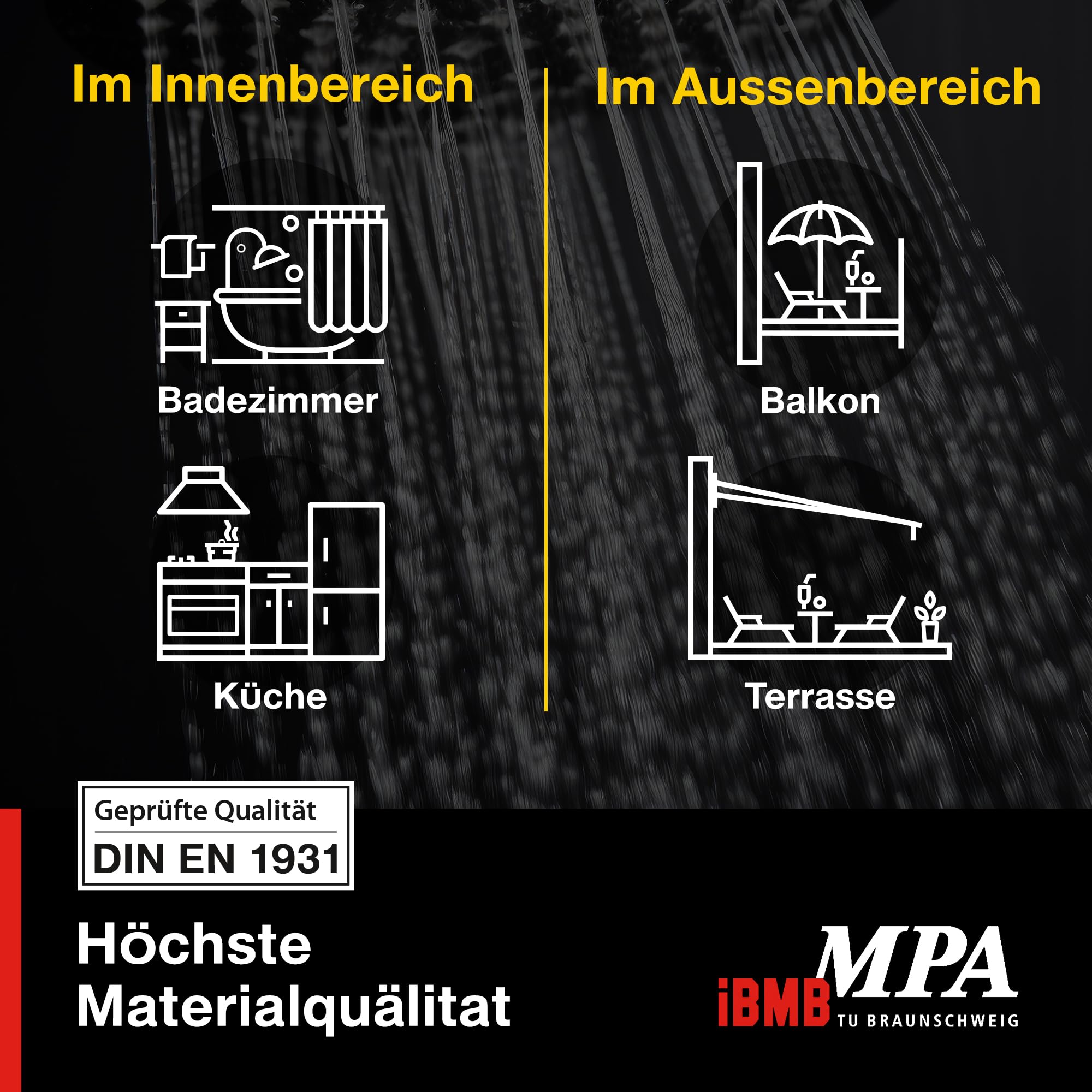 Isolbau Dichtset - Inkl. 1x Flüssigfolie PLUS (16 kg), 1x Dichtband (10 m), 2x Innenecken & 2x Manschetten
