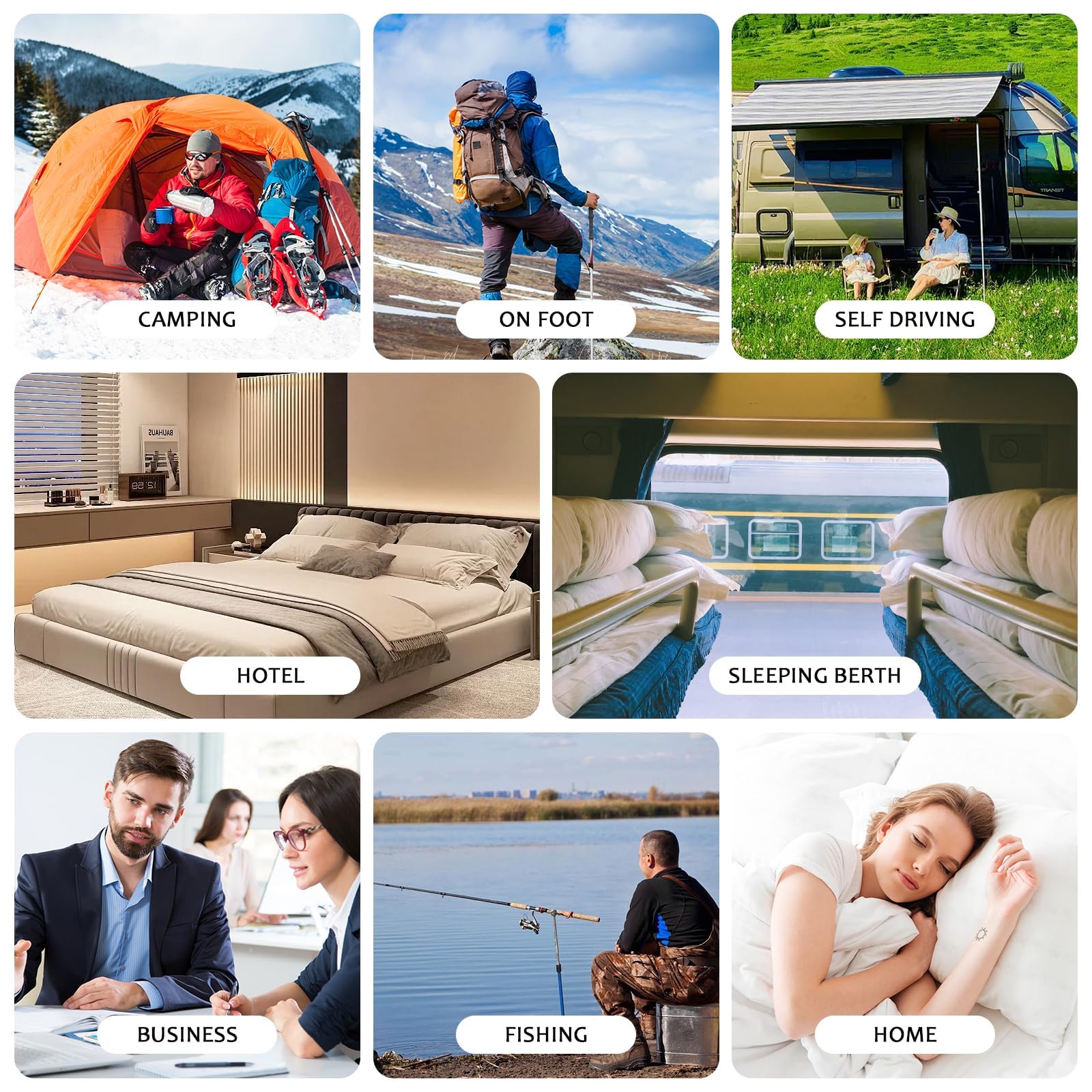 Saco de dormir con calefacción, almohadilla térmica eléctrica con 3 niveles de calefacción ajustables, almohadillas de calefacción alimentadas por USB, capucha ajustable, saco de dormir de camping de