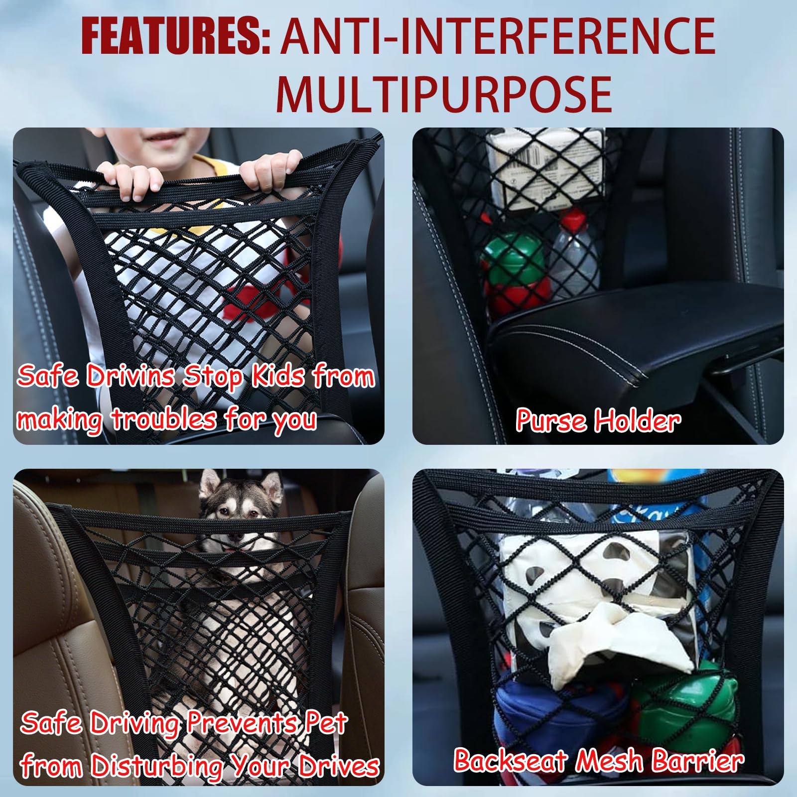 TUMFUZZ Barrière De Voiture Pour Chien Pour Voitures, SUV, Véhicules