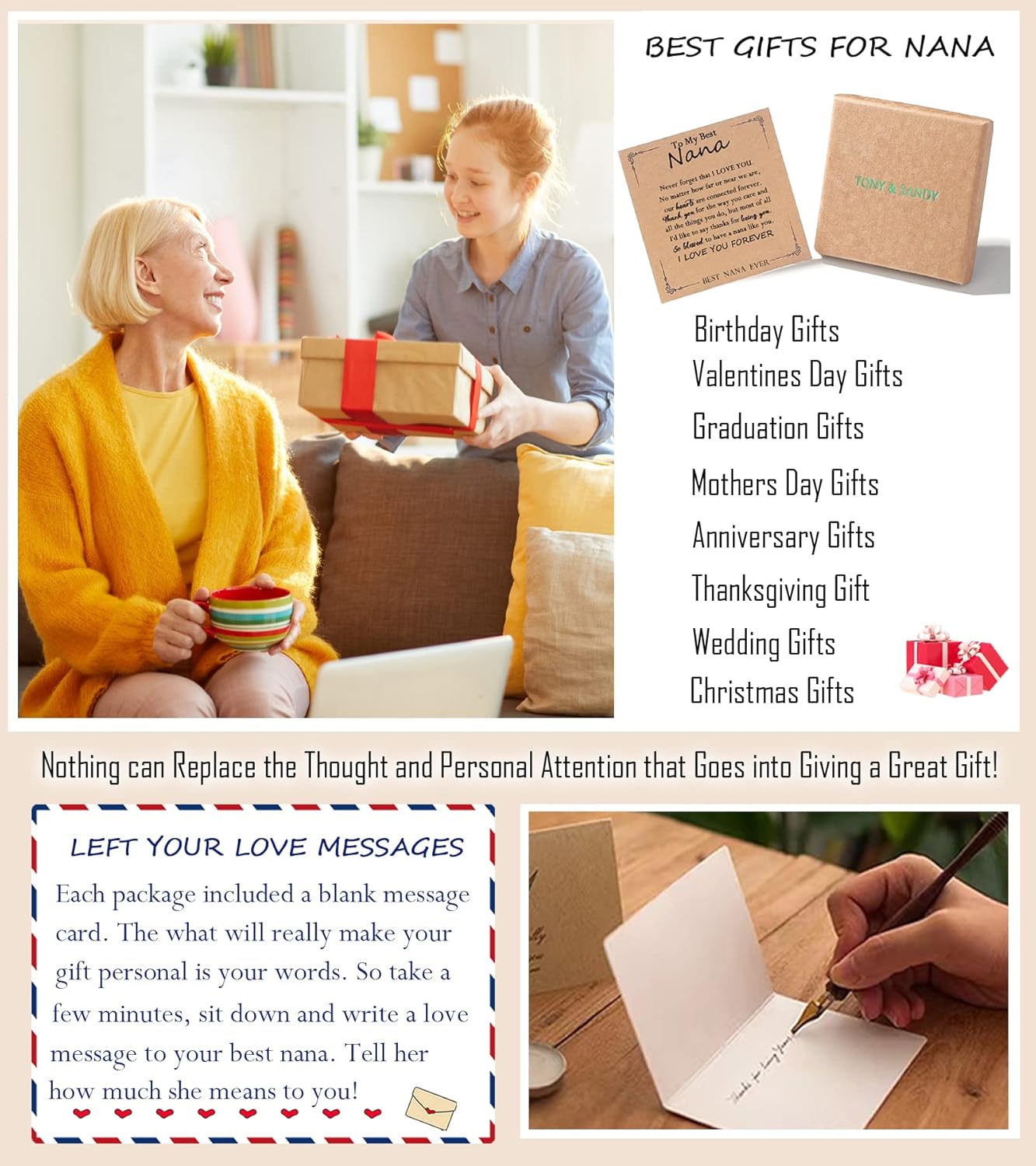 TONY & SANDY Unique Valentines Day Gifts for Her, Mom, Daughter, Wife, Friends, Sister, Aunt - Beaded Bracelets Women Teen Girls Gifts Jewelry on Birthday Graduation Easter - Image 5