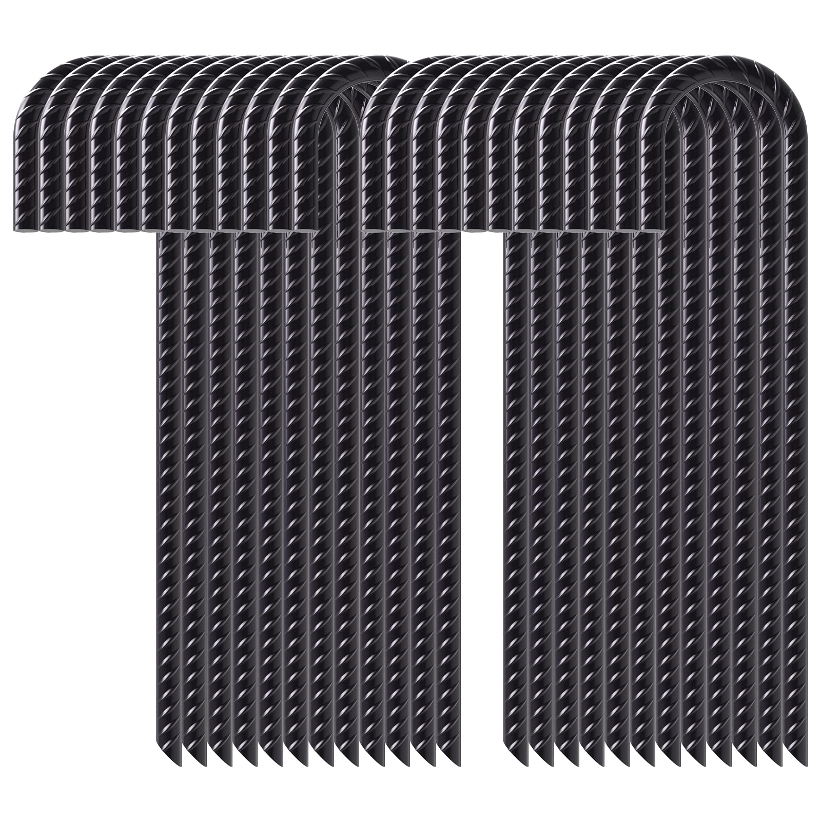 Buy AAGUT 16” Rebar Stakes Heavy Duty J Hook 24 Pcs Ground Anchors