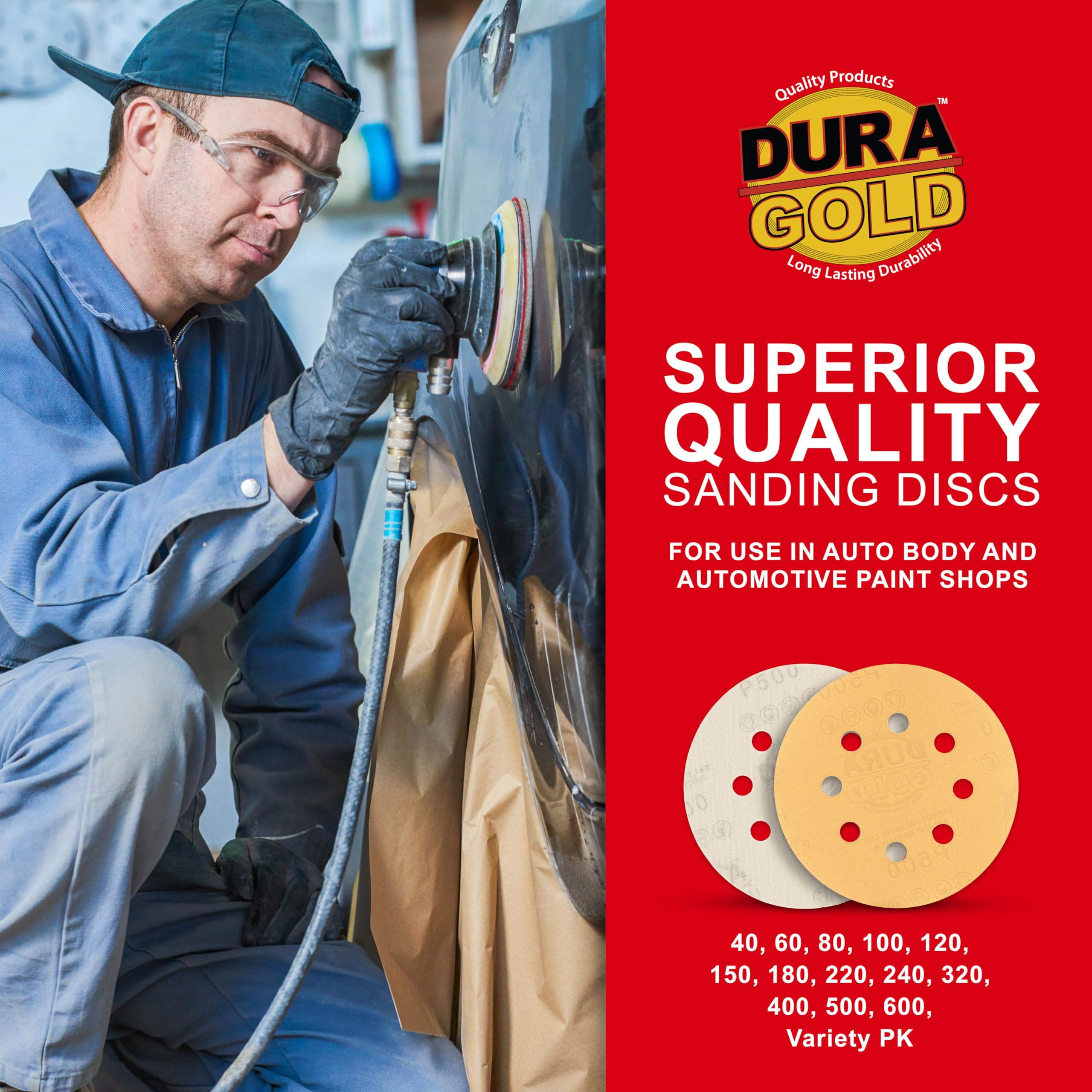Dura-Gold 5" Sanding Discs - 500 Grit (Box of 50) -5