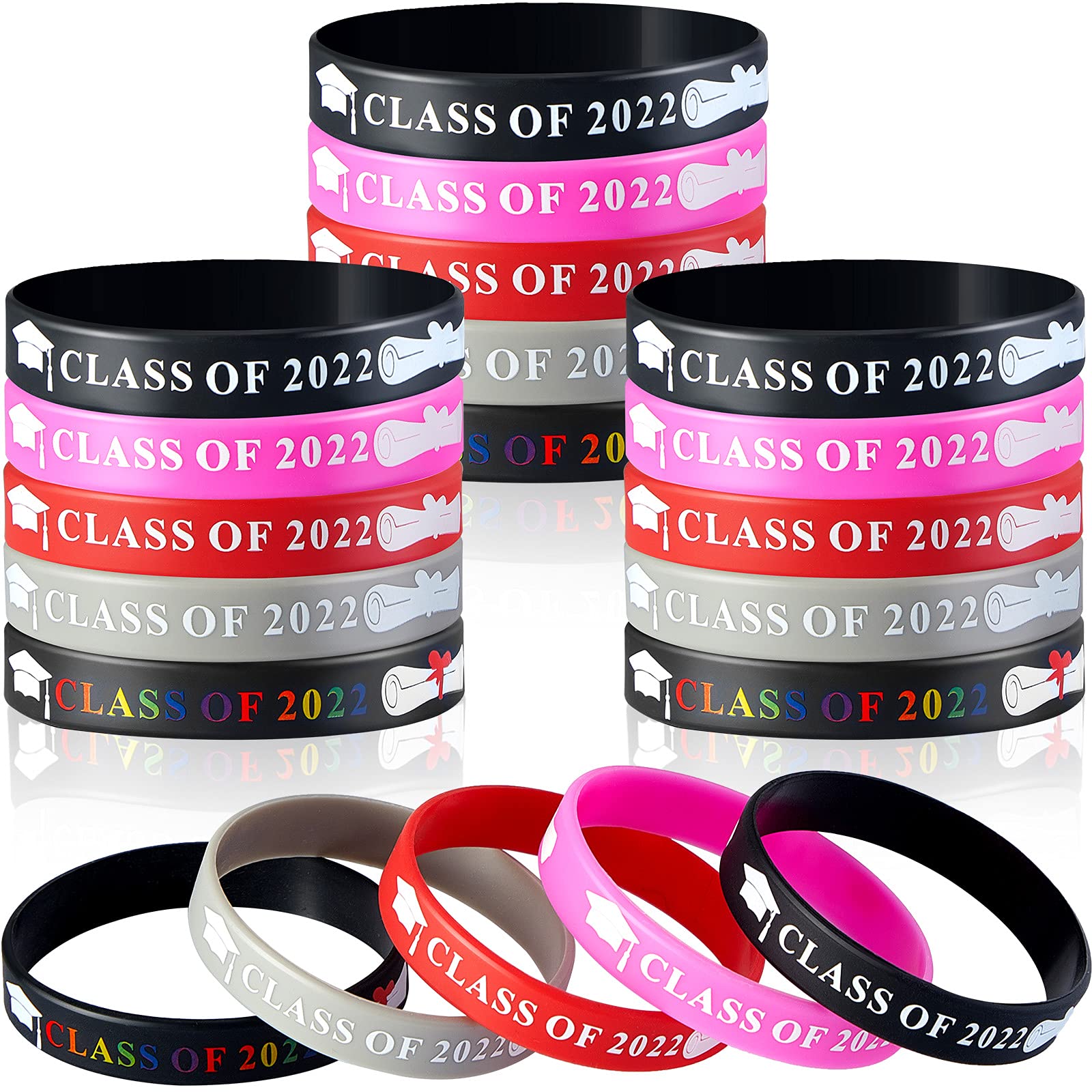 Buy 40 Pieces 2022 Graduation Bracelet Silicone Class Of 2022 Bracelet Buy 40 Pieces 2022 Graduation Bracelet Silicone Class Of 2022 Bracelet