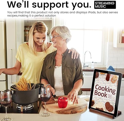 Miniatura 5 de simesove Soporte para discos de vinilo de mesa, soporte para discos de vinilo, diseño minimalista de nogal antideslizante (sección natural, 2)