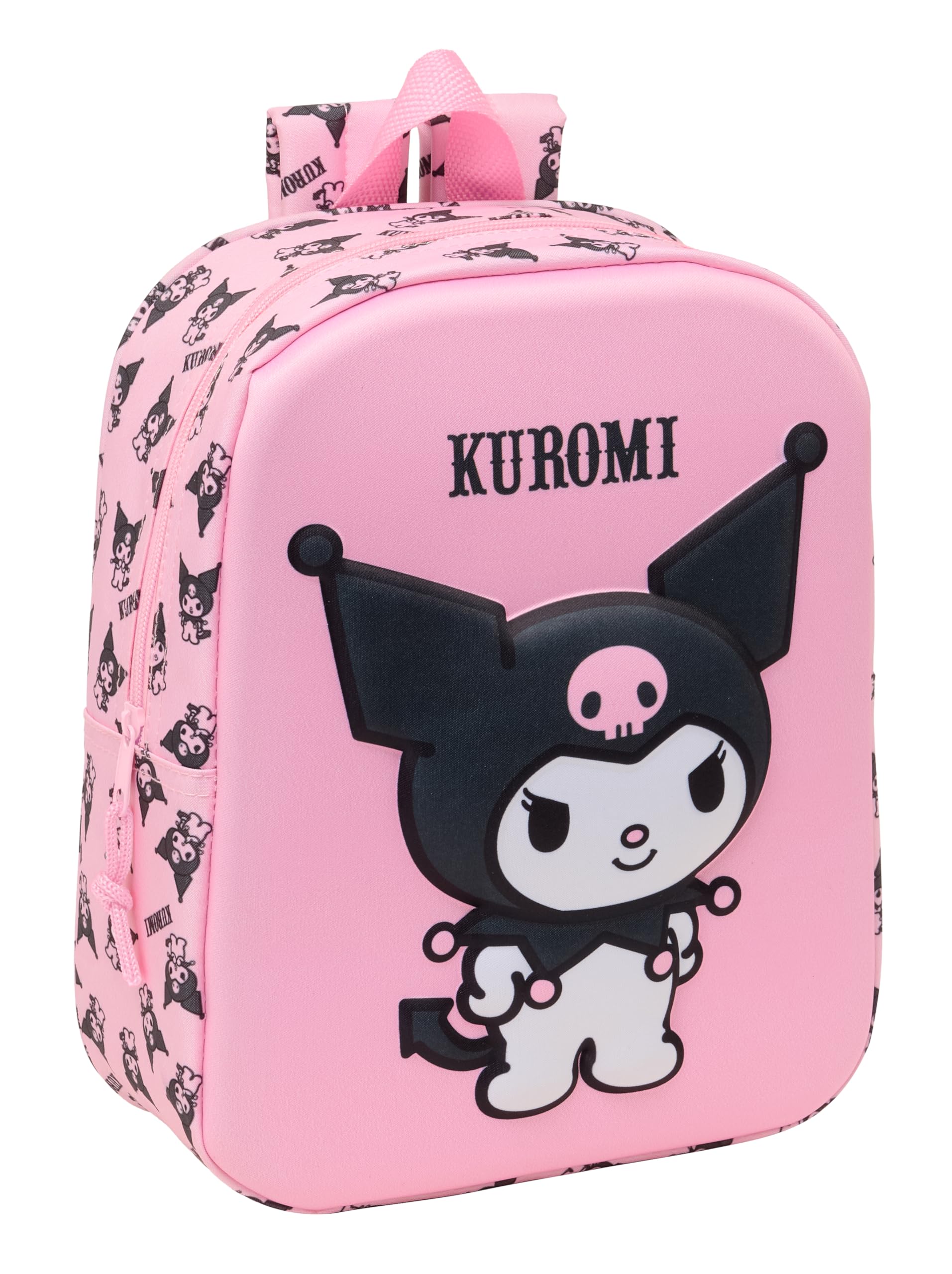 Safta Unisex Kids Rose Children's Backpack Hello Kitty Kuromi 3D