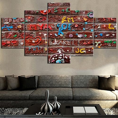 Vista 273 de Paisaje de 5 piezas pintura sobre lienzo