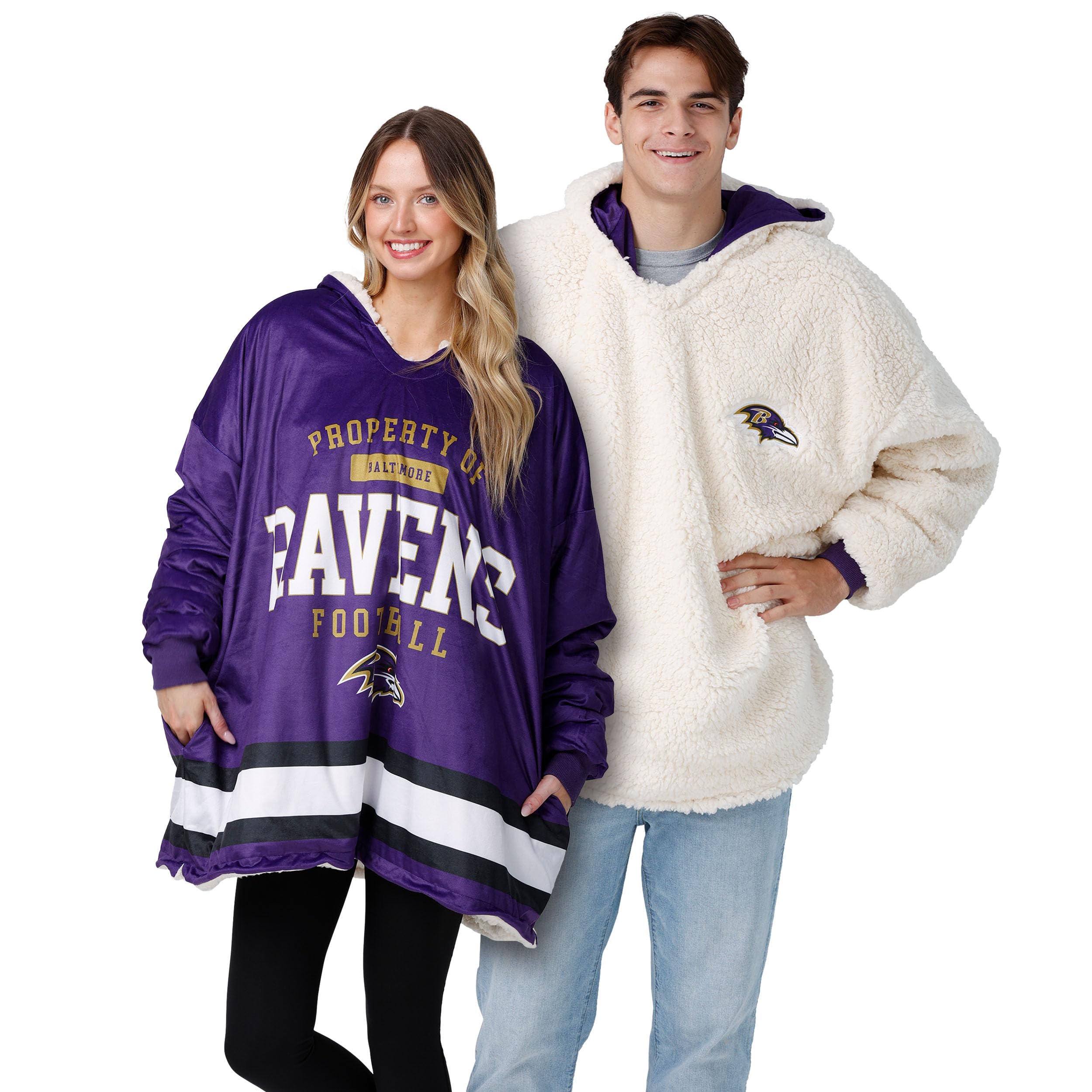 Foco Unisex Property Of Team New York Giants Nfl Reversible Team Color Property Of Hoodeez