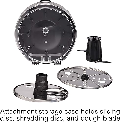 Miniatura 9 de Hamilton Beach Stack & Snap - Procesador de alimentos y picador de verduras de 8 tazas con cuchilla ajustable, raspador de tazón integrado y estuche