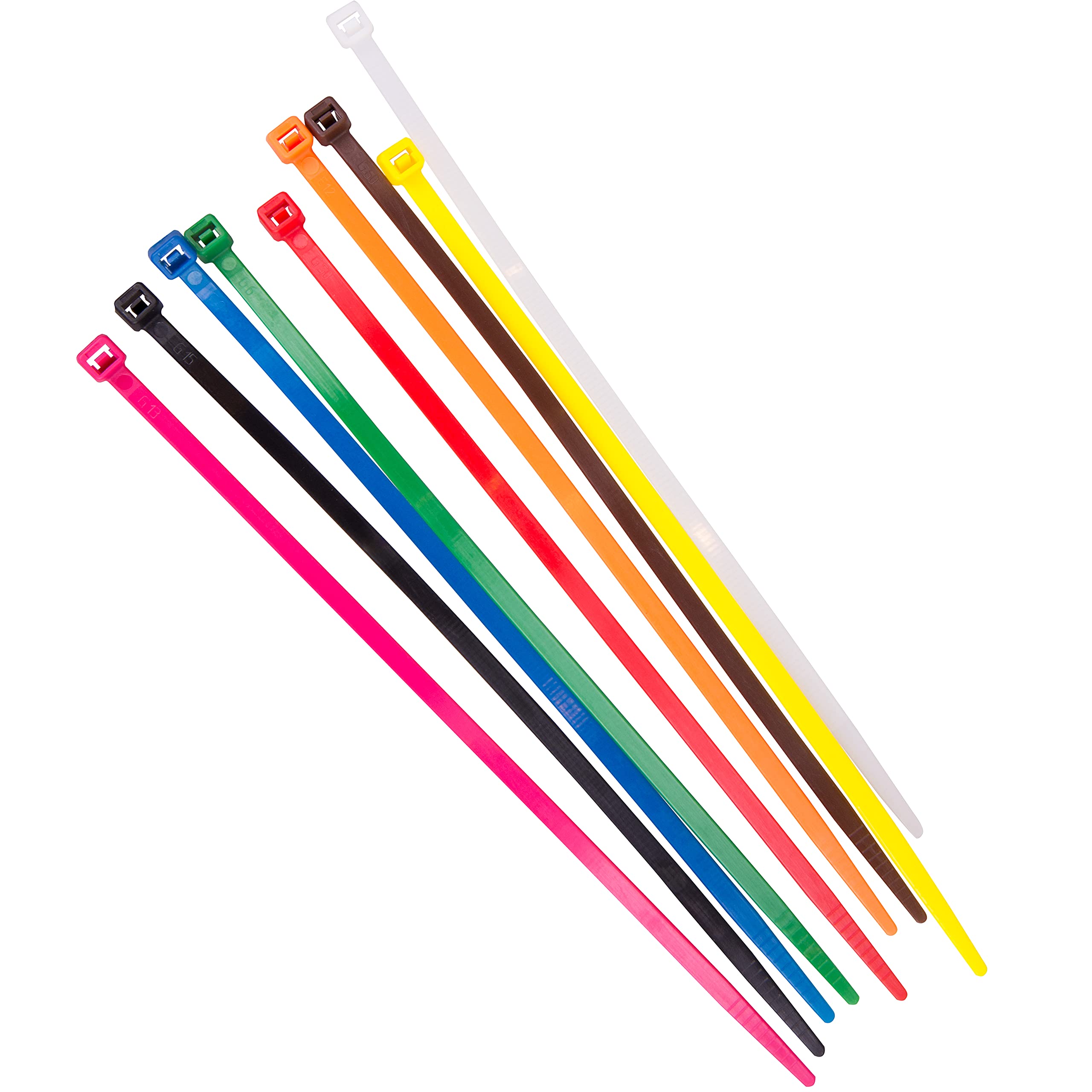 20 Fascette Fermacavo In Nylon Bianco 7,2 X 350 Mm - Per Organizzare E Fissare Cavi In Casa E Ufficio