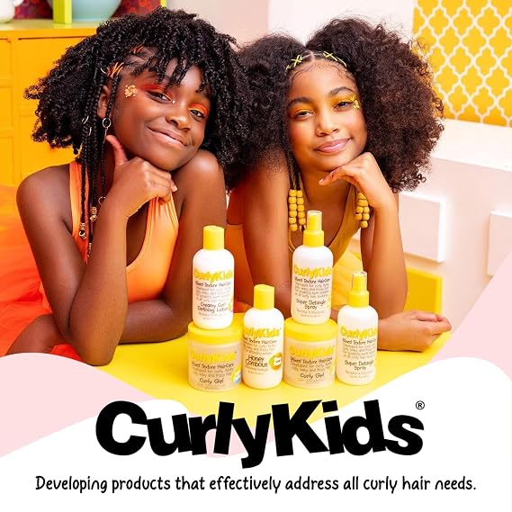 CurlyKids Super Detangling Spray, 12 fluid ounces, Hair Conditioner or Detangling Spray for Kids, Frizz Control, Easy Styling for All Curl Types, Sulfate & Paraben Free
