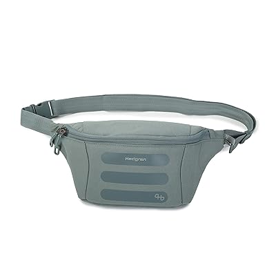 Hedgren Visit Waist Pack Cross Body Handbags Grey/Green, Polyester