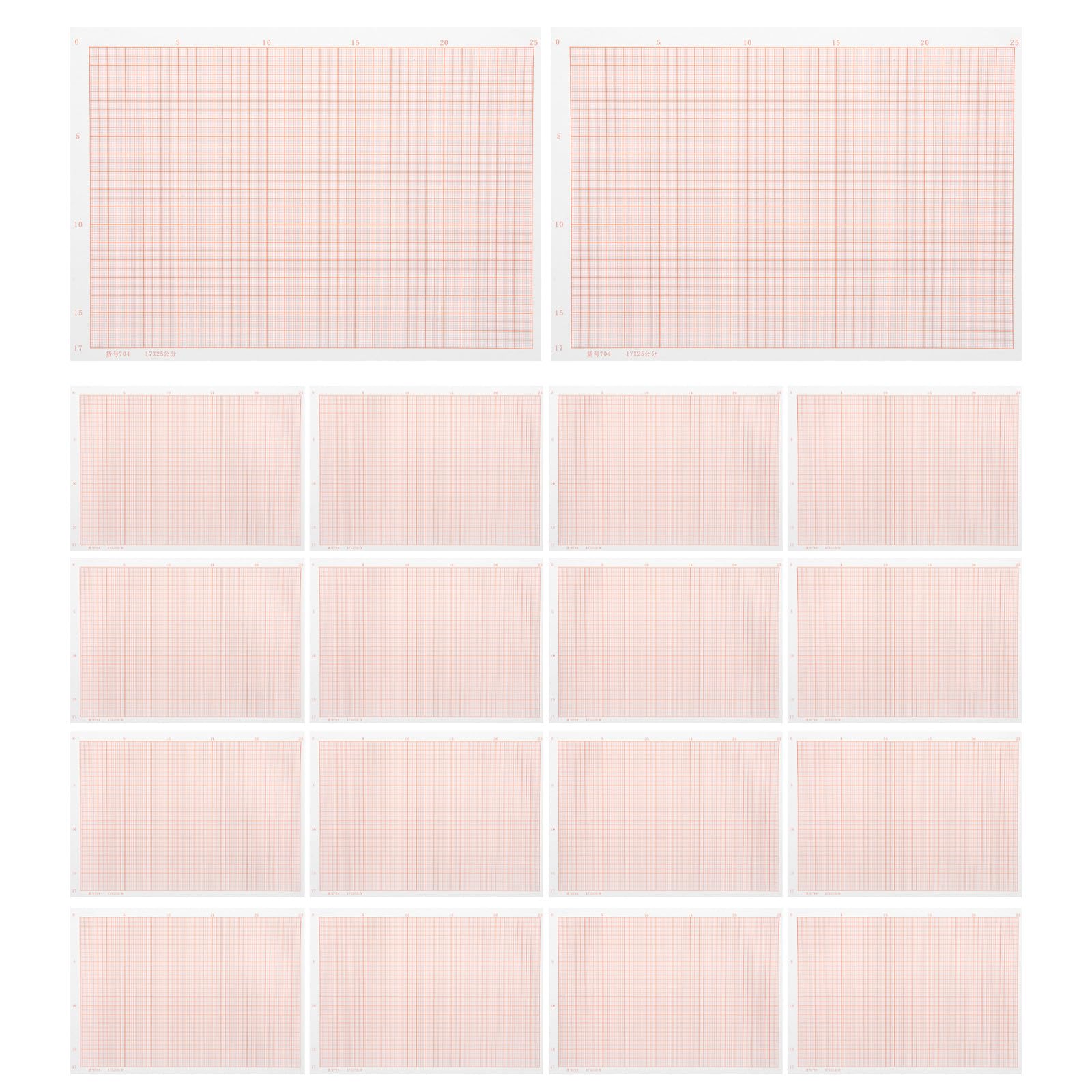 Mikikit Papel Cuadriculado Rosa Resistente y Facil de Escribir 8