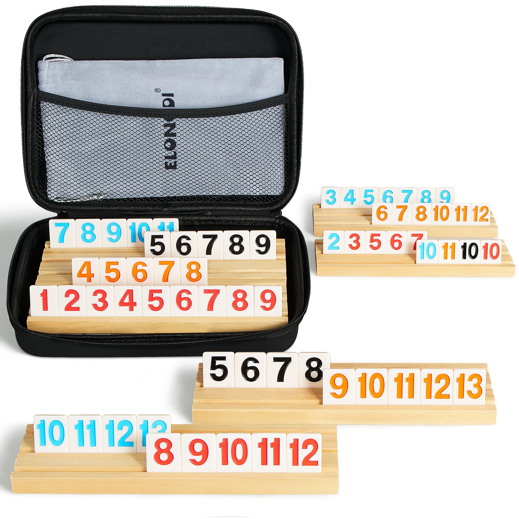 Amazon.com: ELONGDI Rummy Cube 6 Player Large Numbers Edition, 160