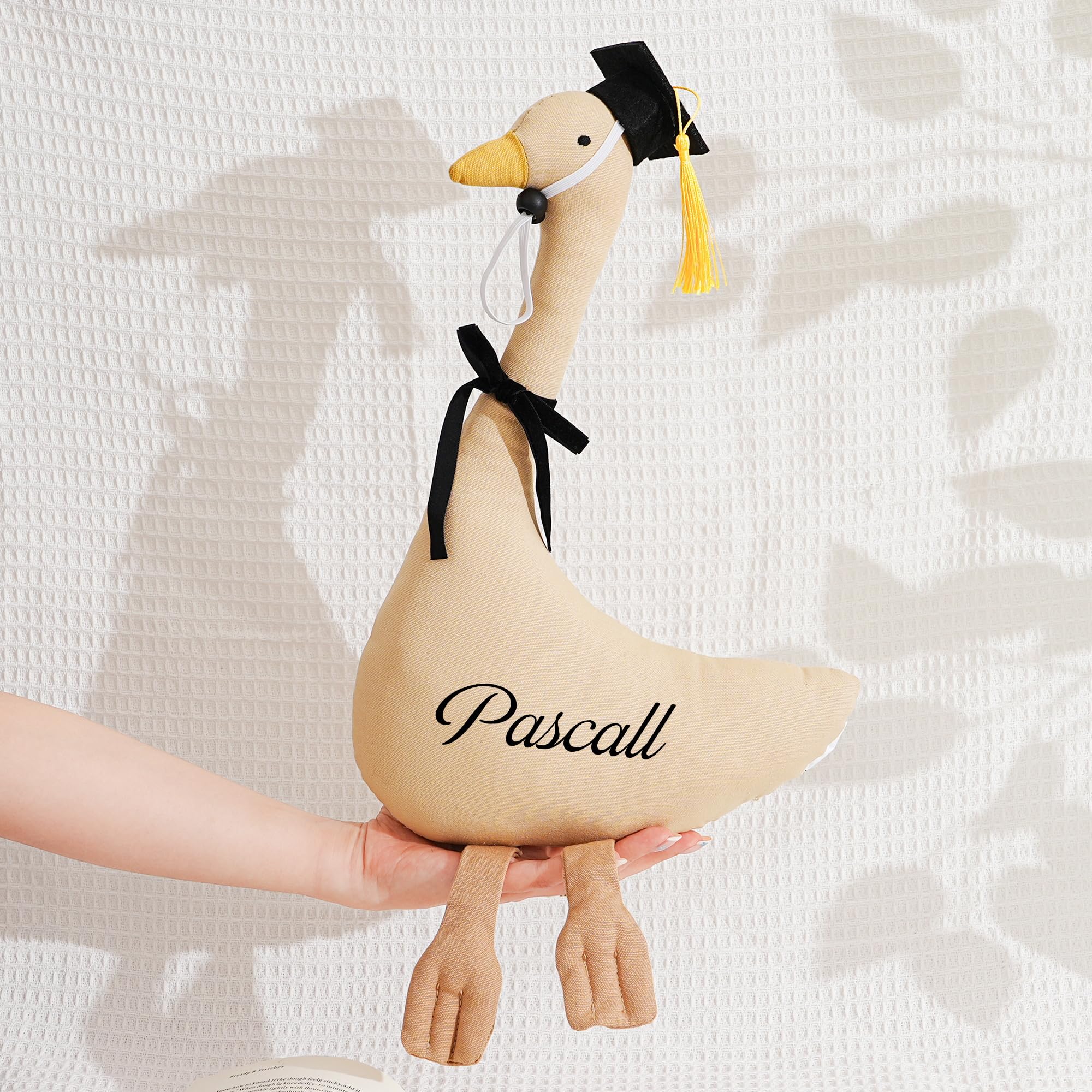 KEMEILA Personalized 20 Inch Graduation Duck Plush, Large Stuffed Duck (Goose) with Graduation Cap & Multi Color Tassel, Custom Class of 2026 Keepsake Gift for High School College Graduates