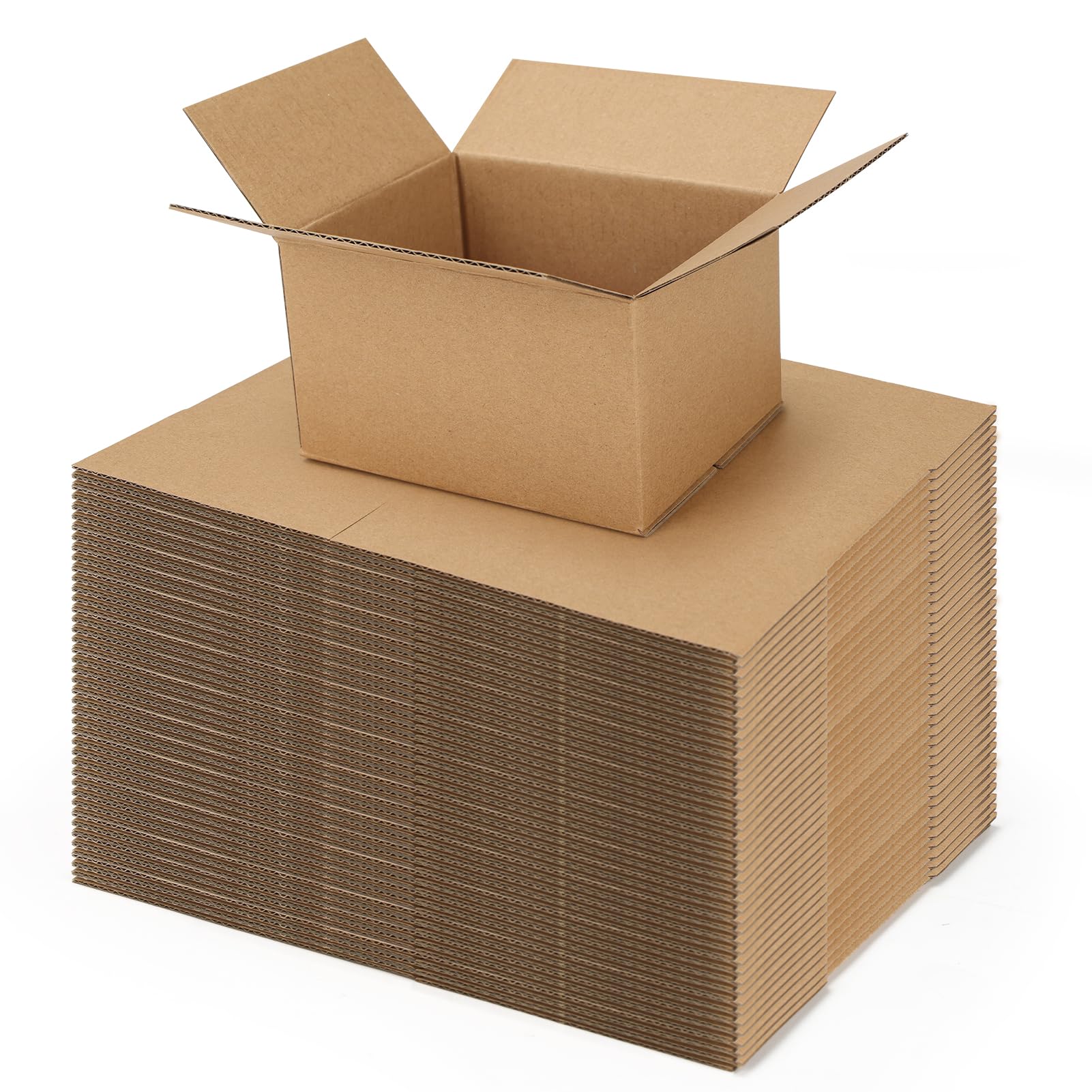 ZBEIVAN Shipping Boxes Mailers 5x4x3 inches Corrugated Cardboard Small Packing Kraft Moving Mailing Box, Pack of 40
