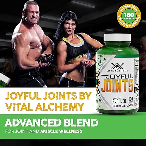 Miniatura 2 de Vital Alchemy Joyful Joints Suplemento de apoyo para las articulaciones para mujeres y hombres con MSM, sulfato de glucosamina 1500 mg, suplemento