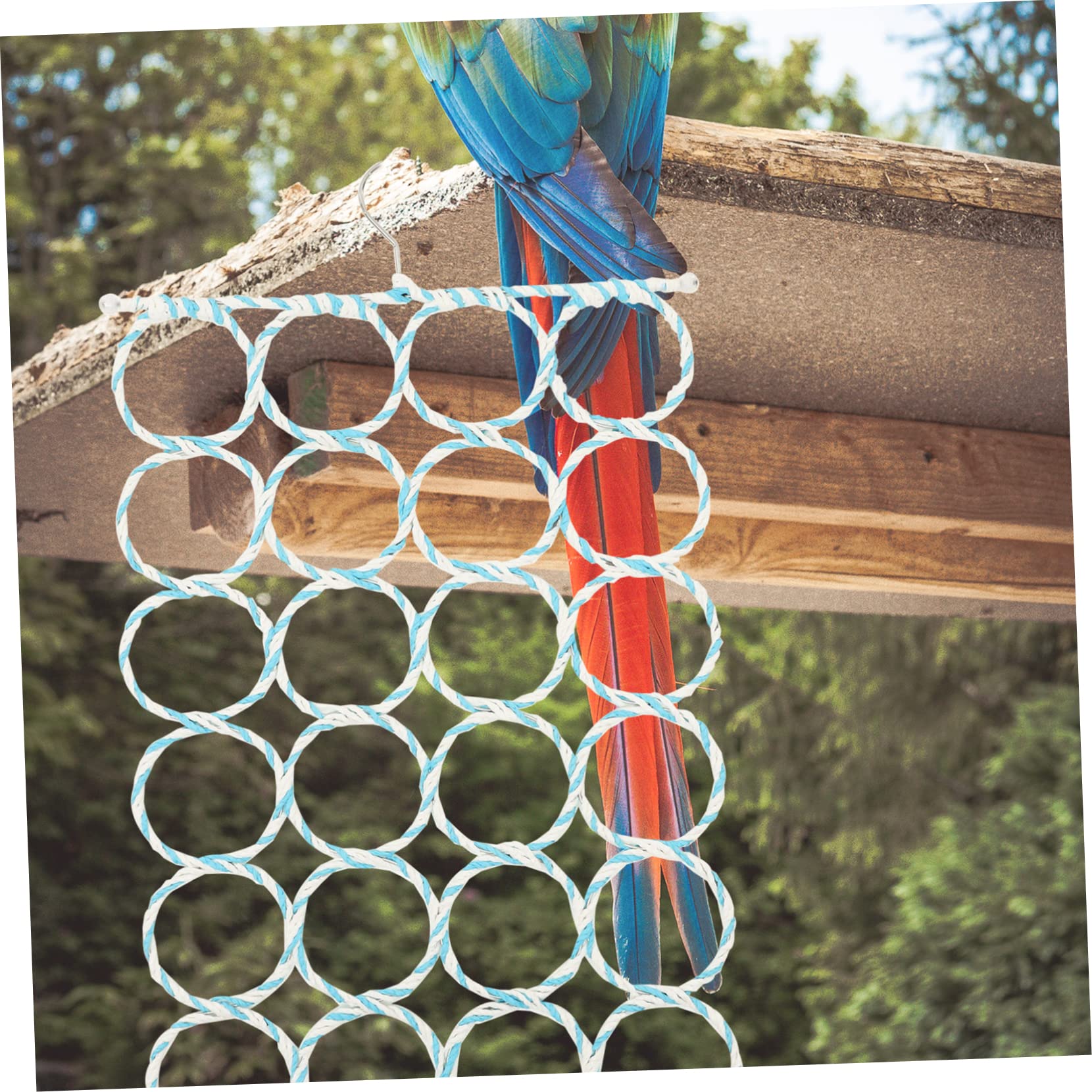 Mipcase 2stücke Hängendes Vogelspielzeug Für Wellensittiche Und Papageien Buntes Kletternetz Für Vögel Langlebig Und Leicht Zu Installieren Sorgt Für Unterhaltung Und Im Käfig