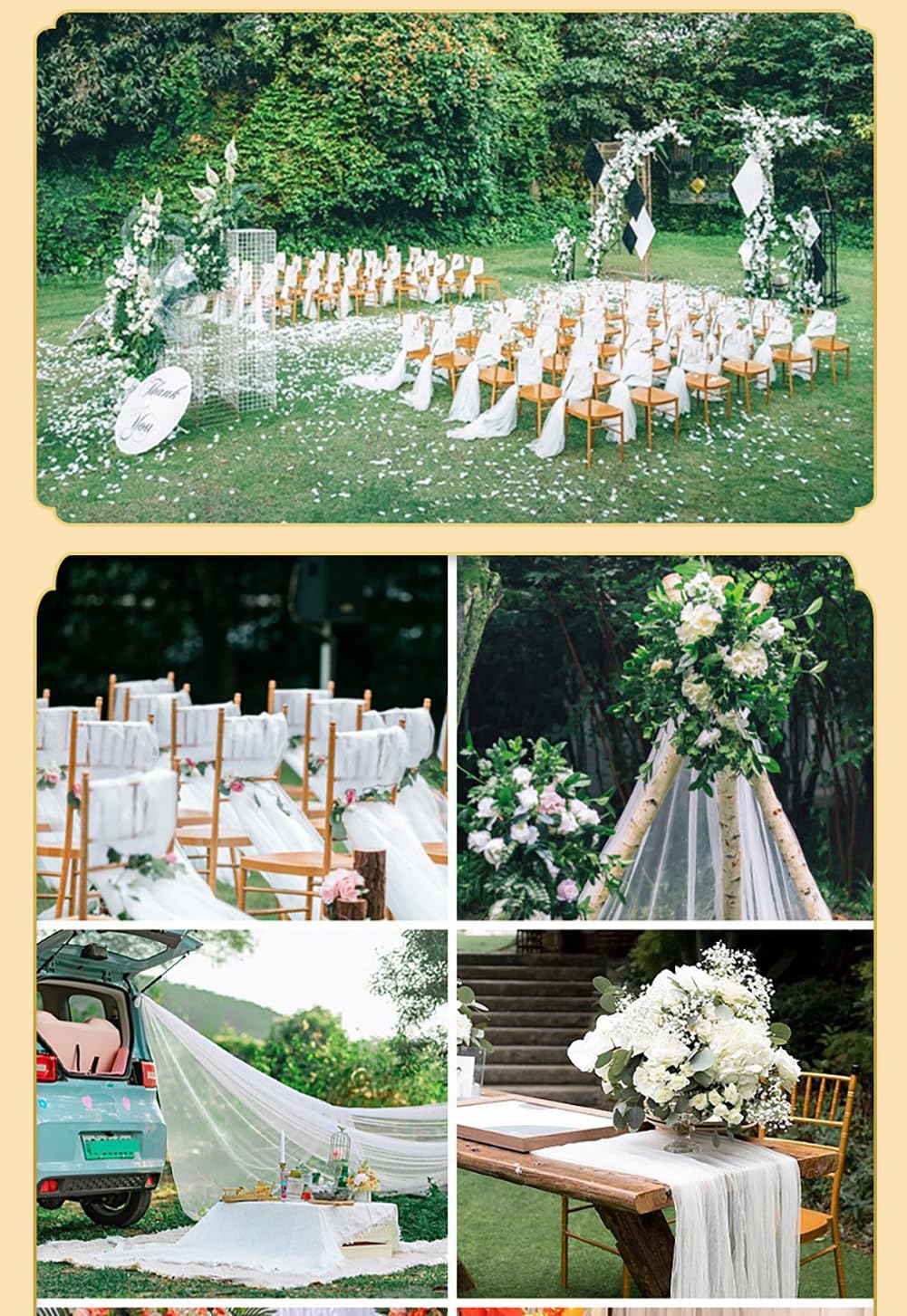 Tüllstoff Tüll Meterware 180M×160cm Durchsichtig Zart Tüllband Dekostoff Tüll Stoffe Netzstoff Hochzeit Vorhang Hochzeitsbogen Freihanddeko Zeremonie Party Deko Kleid Crafts GeschenkReines Weiß
