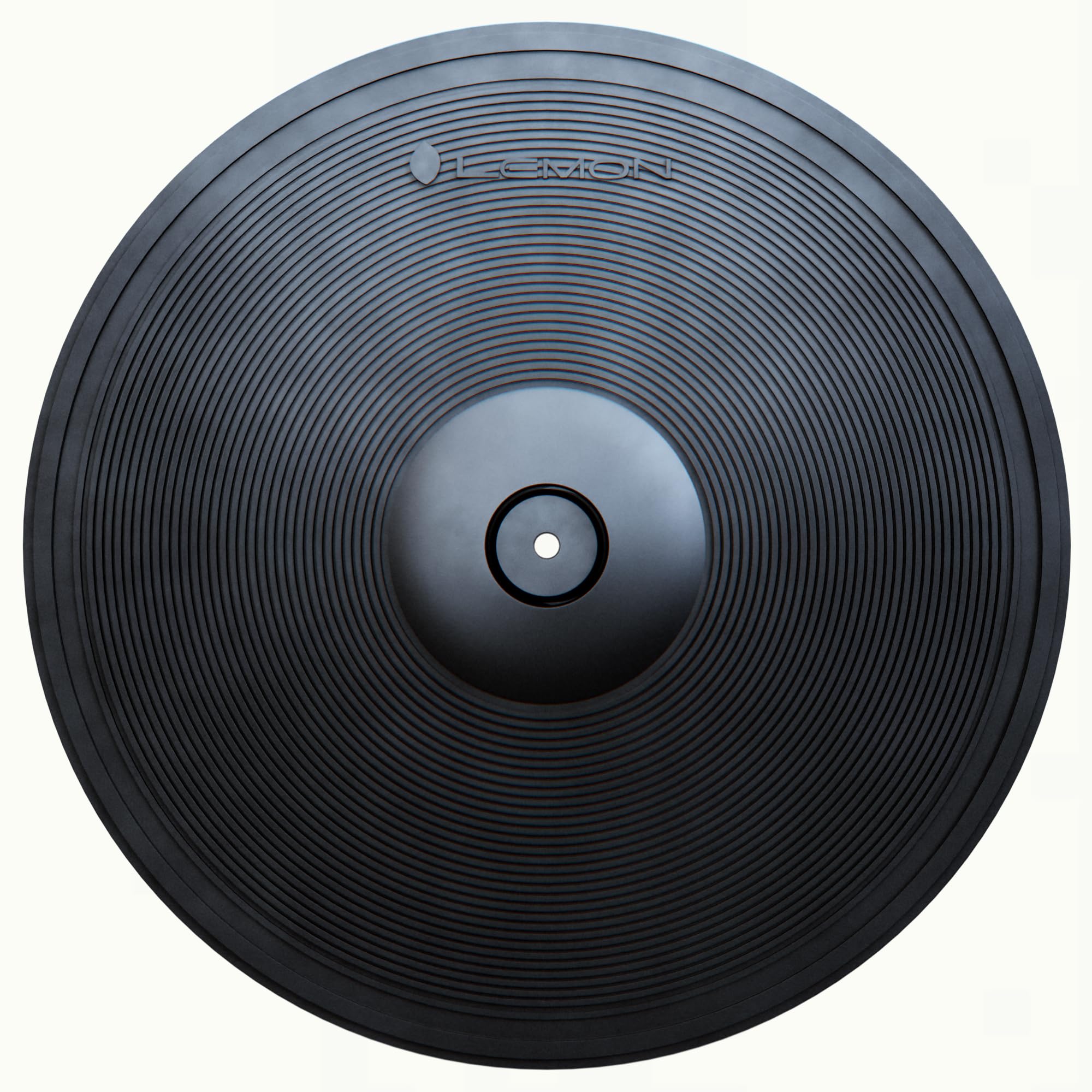 Lemon 15” Triple-Zone Electronic Crash/Ride Cymbal Pad with Choke – 3-Zone Ride with Bell for Electronic Drum Kits